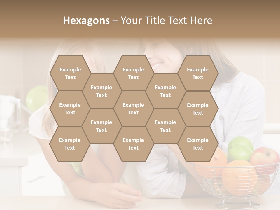 Feeding Beauty Mother PowerPoint Template