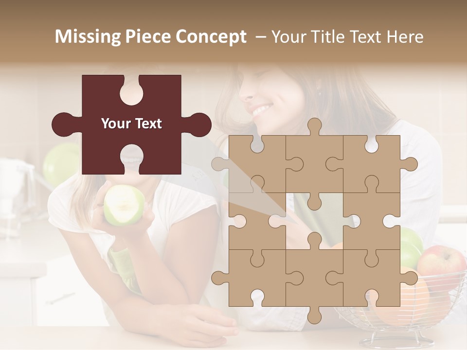 Feeding Beauty Mother PowerPoint Template