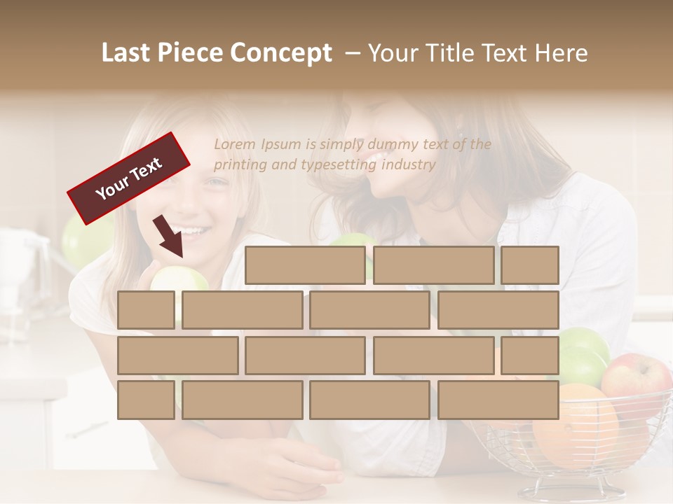 Feeding Beauty Mother PowerPoint Template