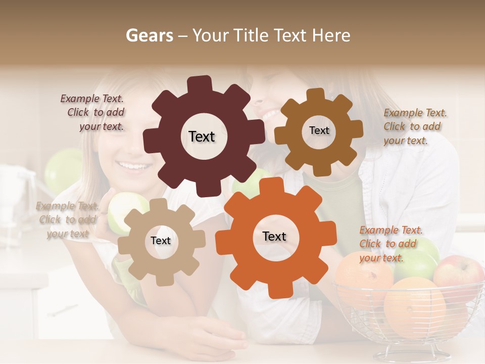 Feeding Beauty Mother PowerPoint Template