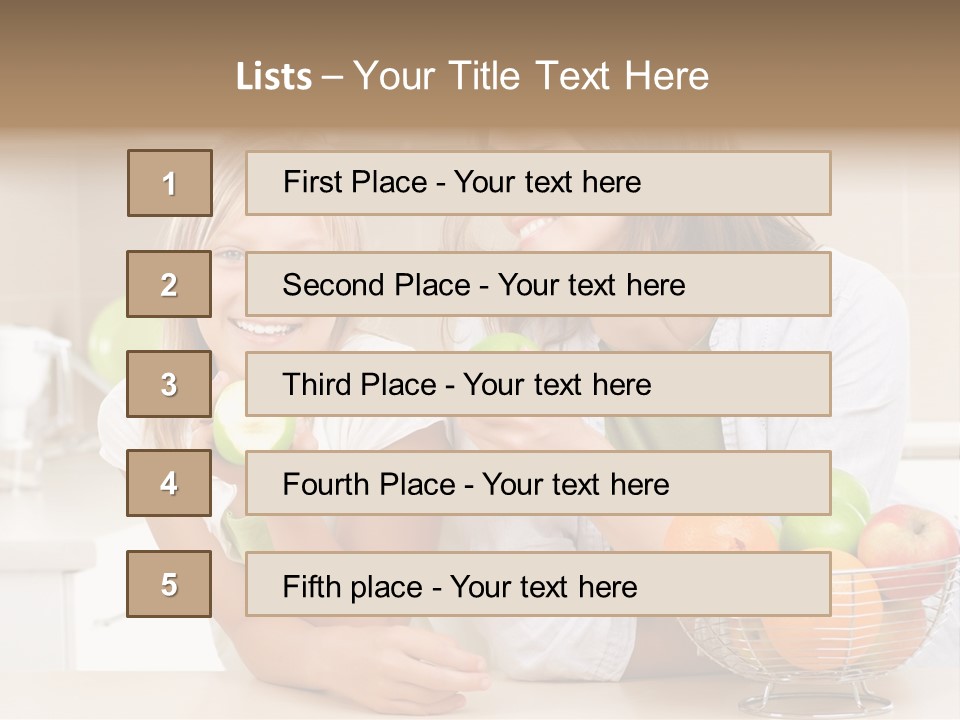 Feeding Beauty Mother PowerPoint Template