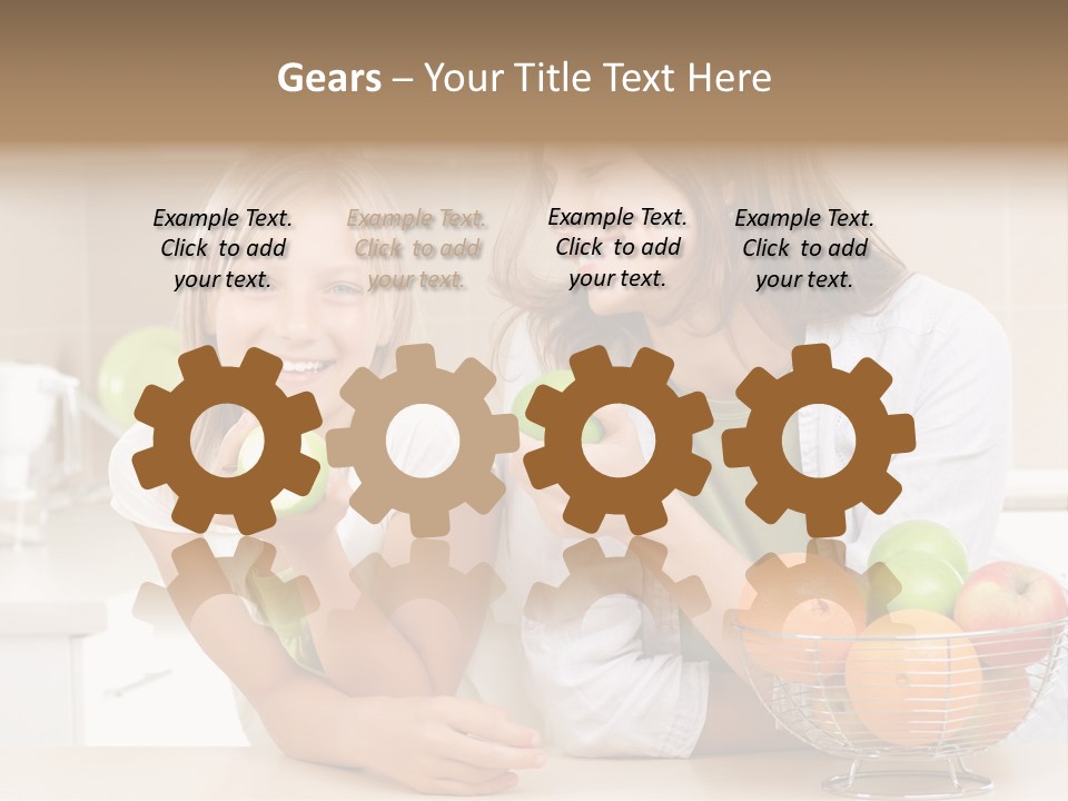 Feeding Beauty Mother PowerPoint Template