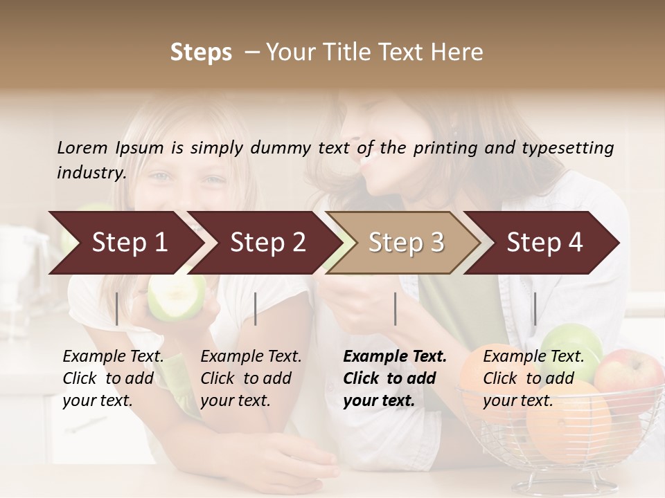 Feeding Beauty Mother PowerPoint Template