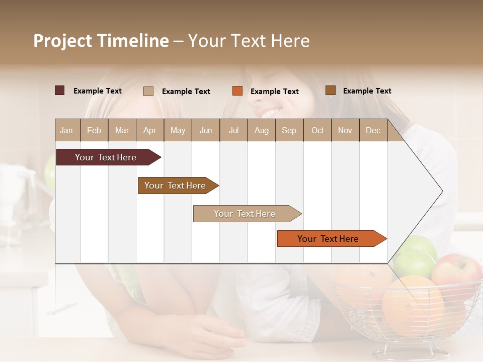 Feeding Beauty Mother PowerPoint Template