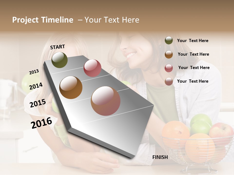 Feeding Beauty Mother PowerPoint Template