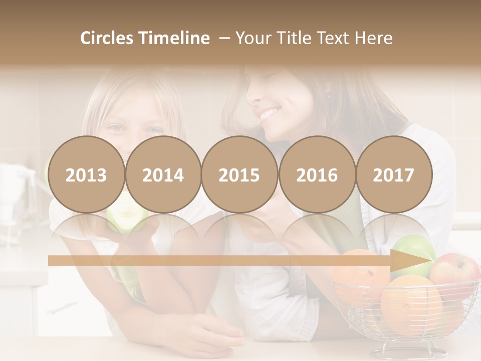 Feeding Beauty Mother PowerPoint Template