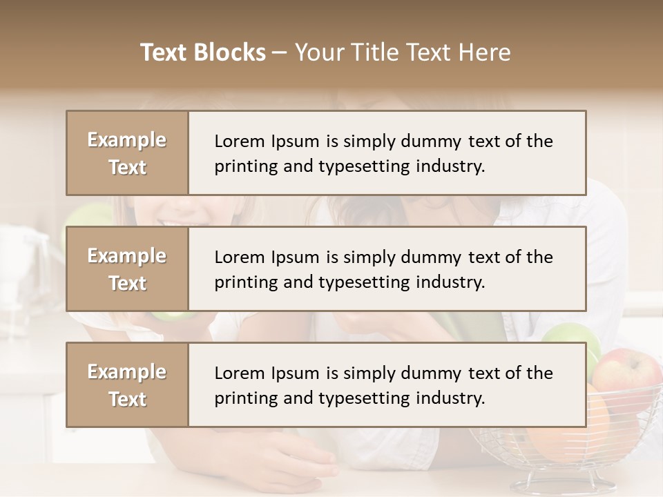 Feeding Beauty Mother PowerPoint Template
