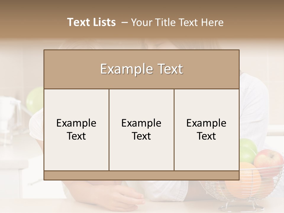 Feeding Beauty Mother PowerPoint Template
