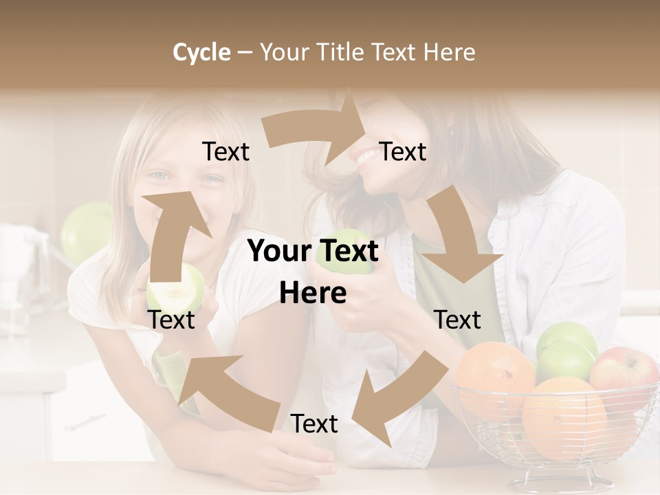 Feeding Beauty Mother PowerPoint Template