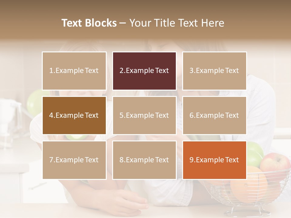 Feeding Beauty Mother PowerPoint Template