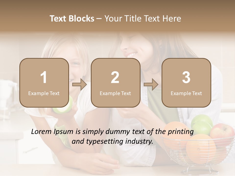 Feeding Beauty Mother PowerPoint Template