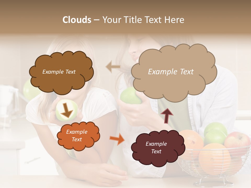 Feeding Beauty Mother PowerPoint Template