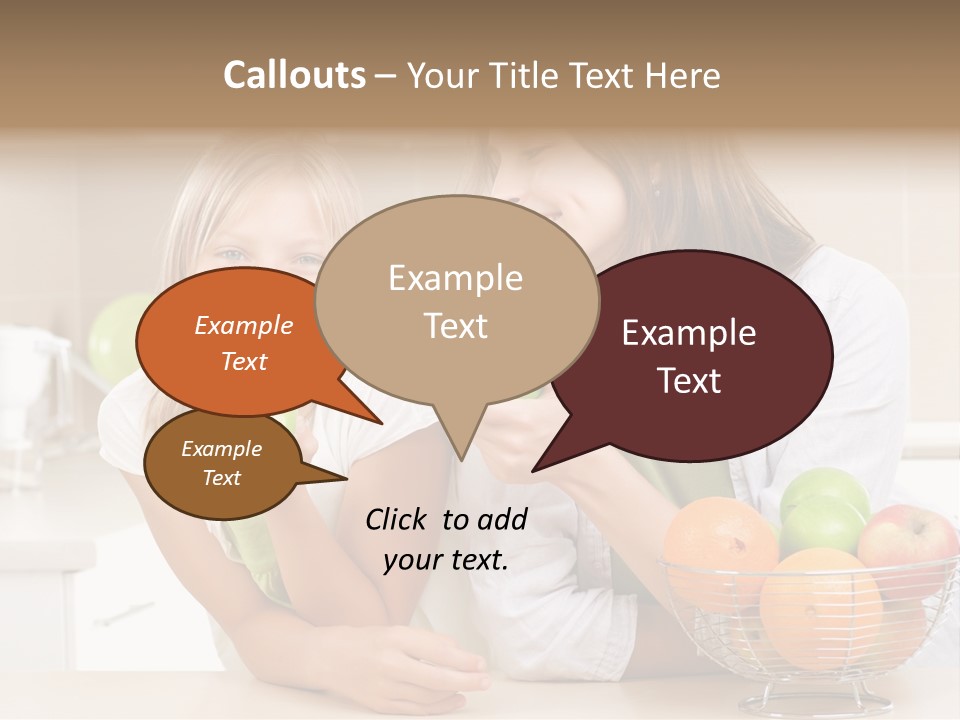 Feeding Beauty Mother PowerPoint Template