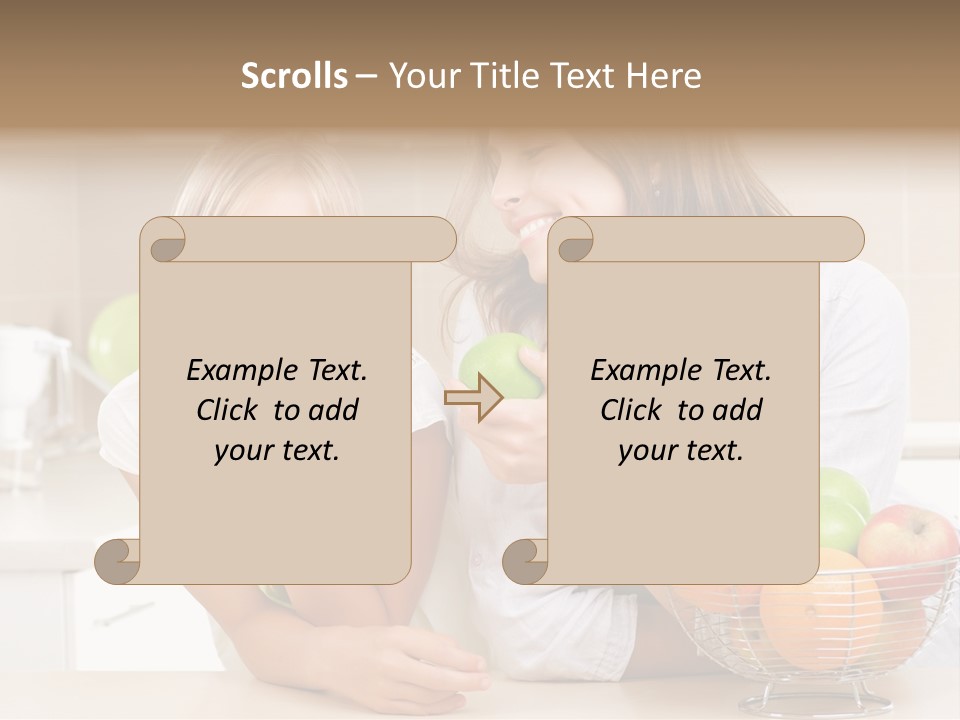 Feeding Beauty Mother PowerPoint Template
