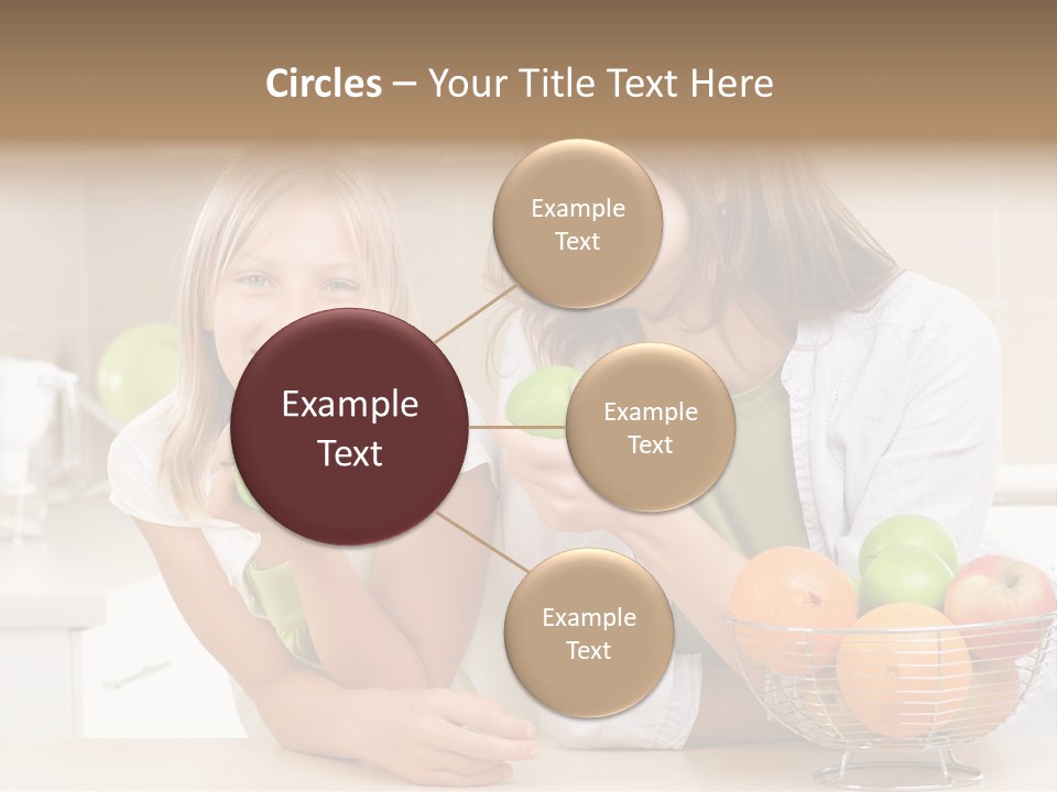 Feeding Beauty Mother PowerPoint Template