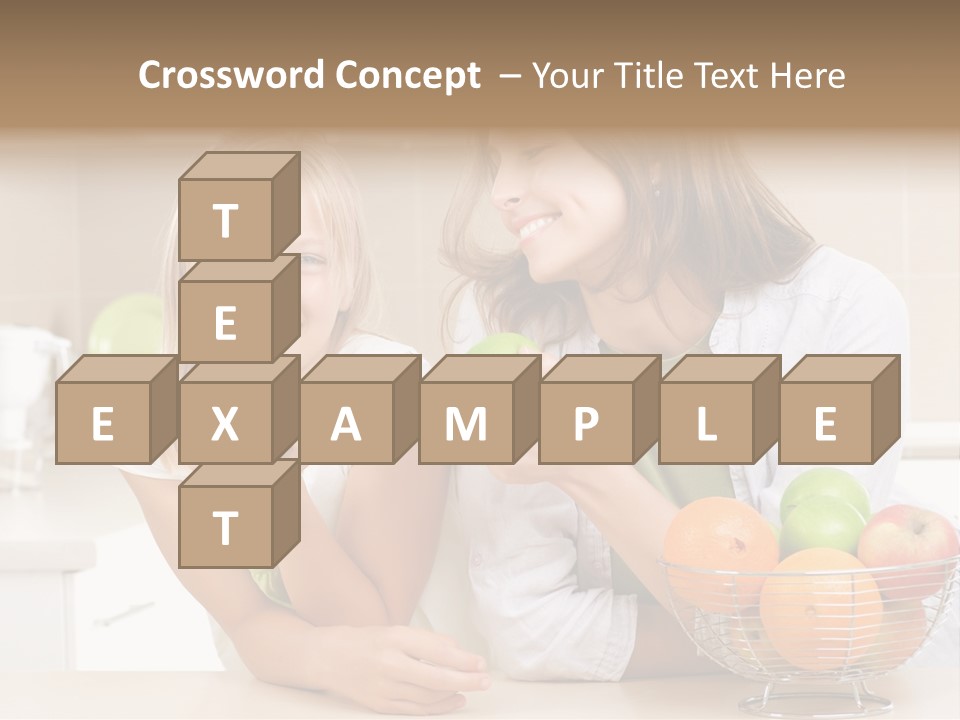 Feeding Beauty Mother PowerPoint Template