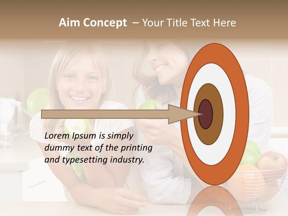 Feeding Beauty Mother PowerPoint Template