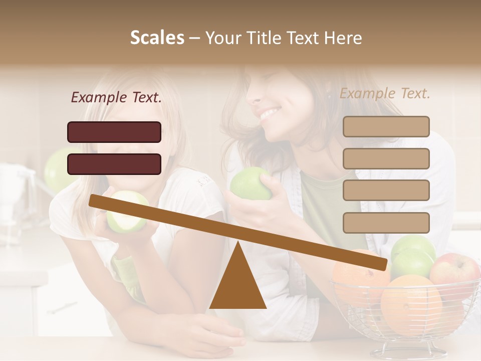 Feeding Beauty Mother PowerPoint Template