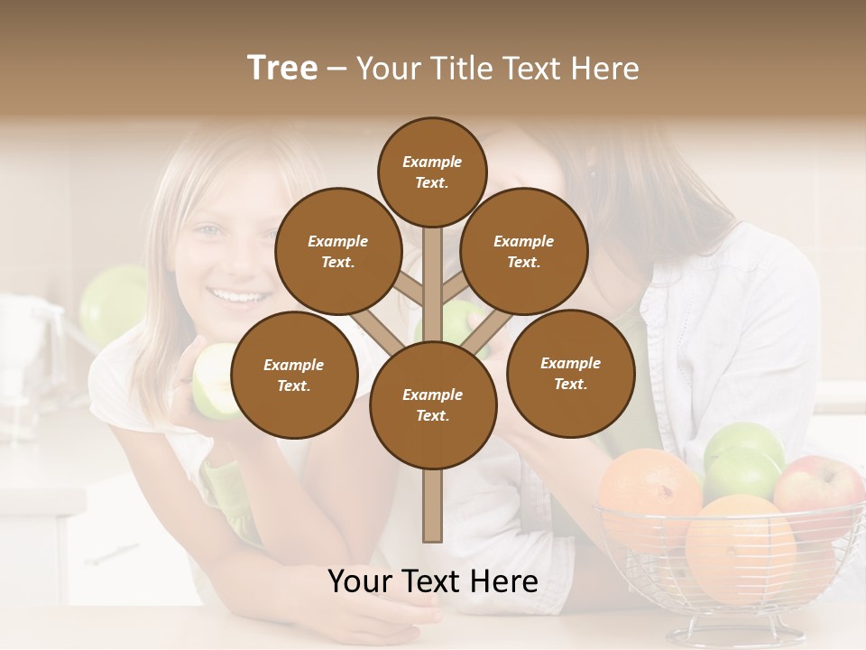 Feeding Beauty Mother PowerPoint Template