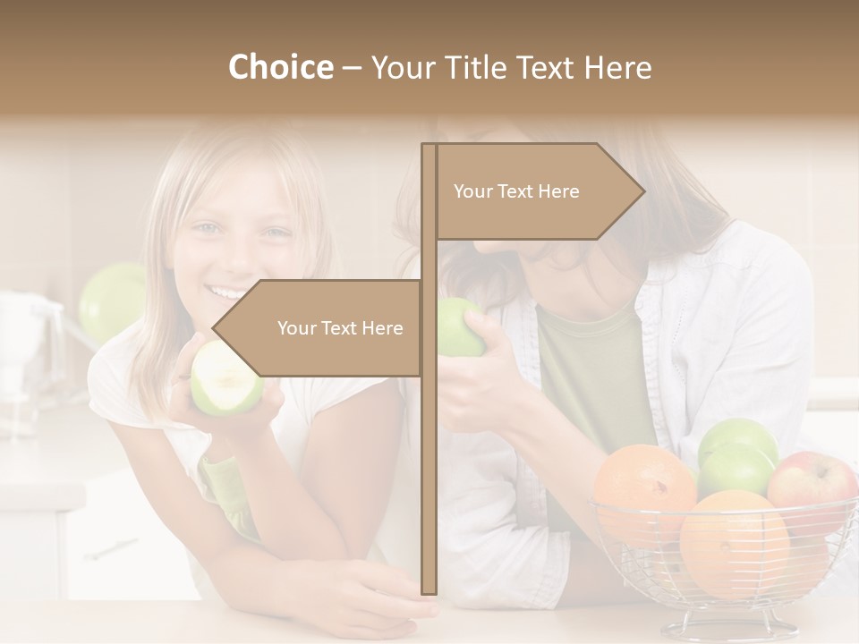 Feeding Beauty Mother PowerPoint Template