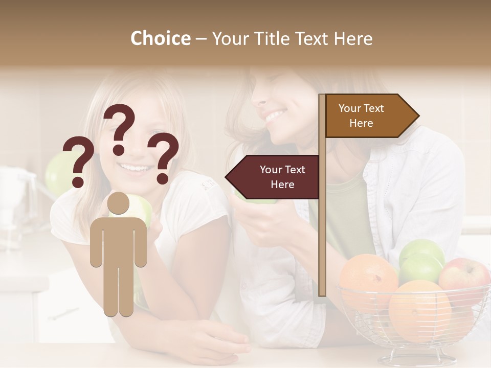 Feeding Beauty Mother PowerPoint Template