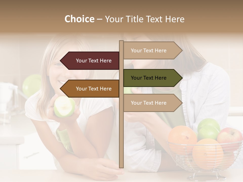 Feeding Beauty Mother PowerPoint Template