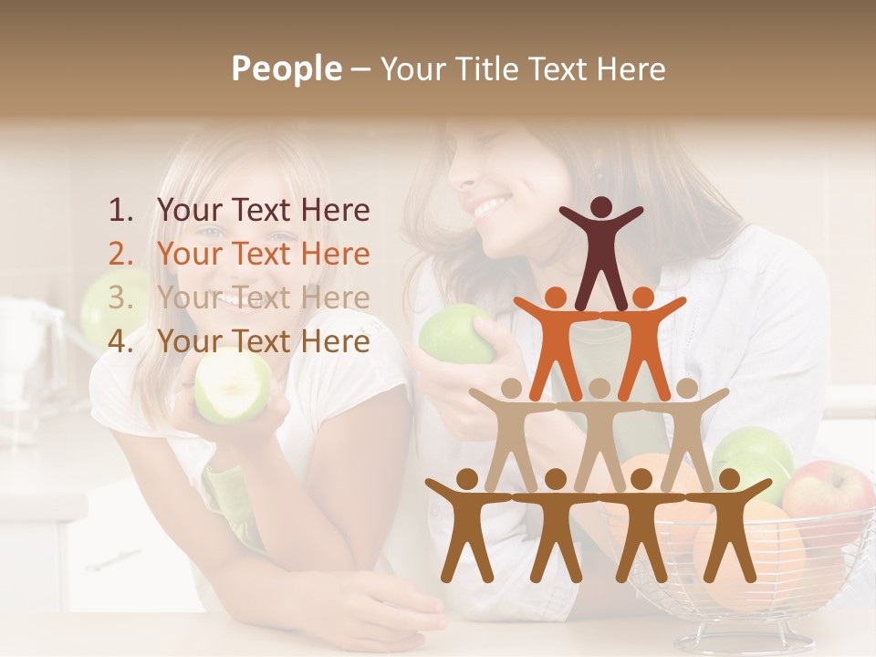 Feeding Beauty Mother PowerPoint Template