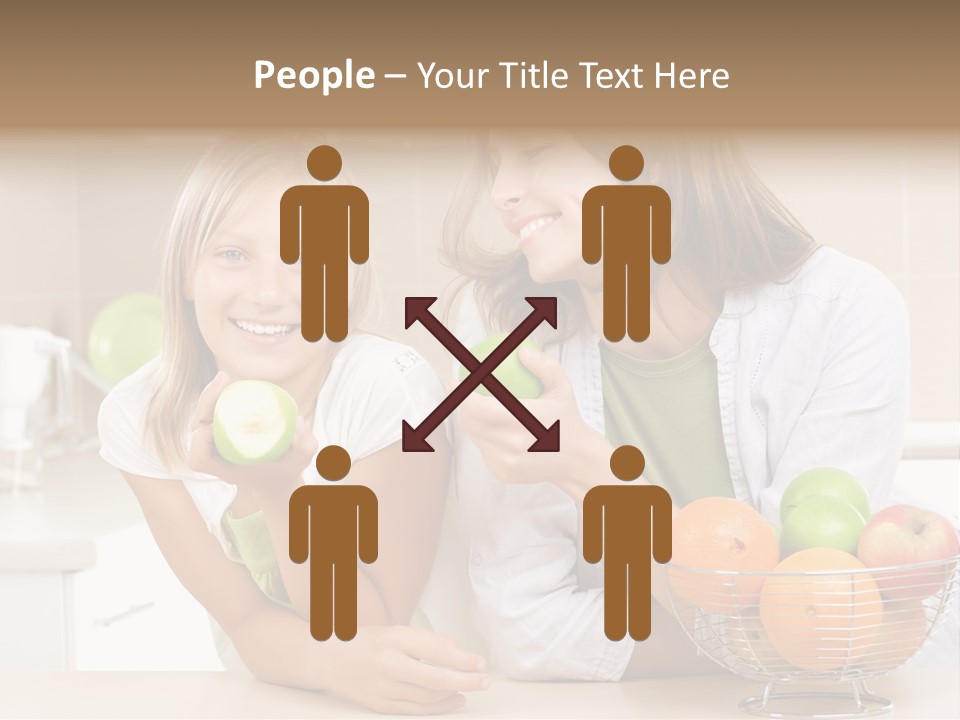 Feeding Beauty Mother PowerPoint Template