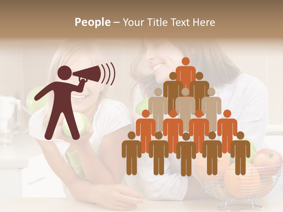 Feeding Beauty Mother PowerPoint Template