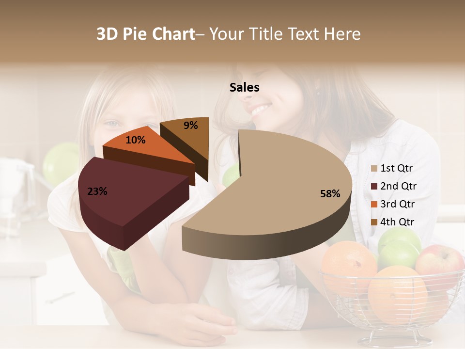 Feeding Beauty Mother PowerPoint Template