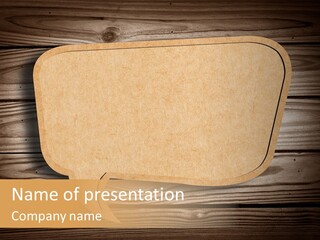 Curl Grungy Brown PowerPoint Template