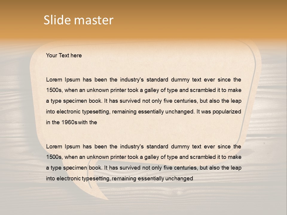 Curl Grungy Brown PowerPoint Template