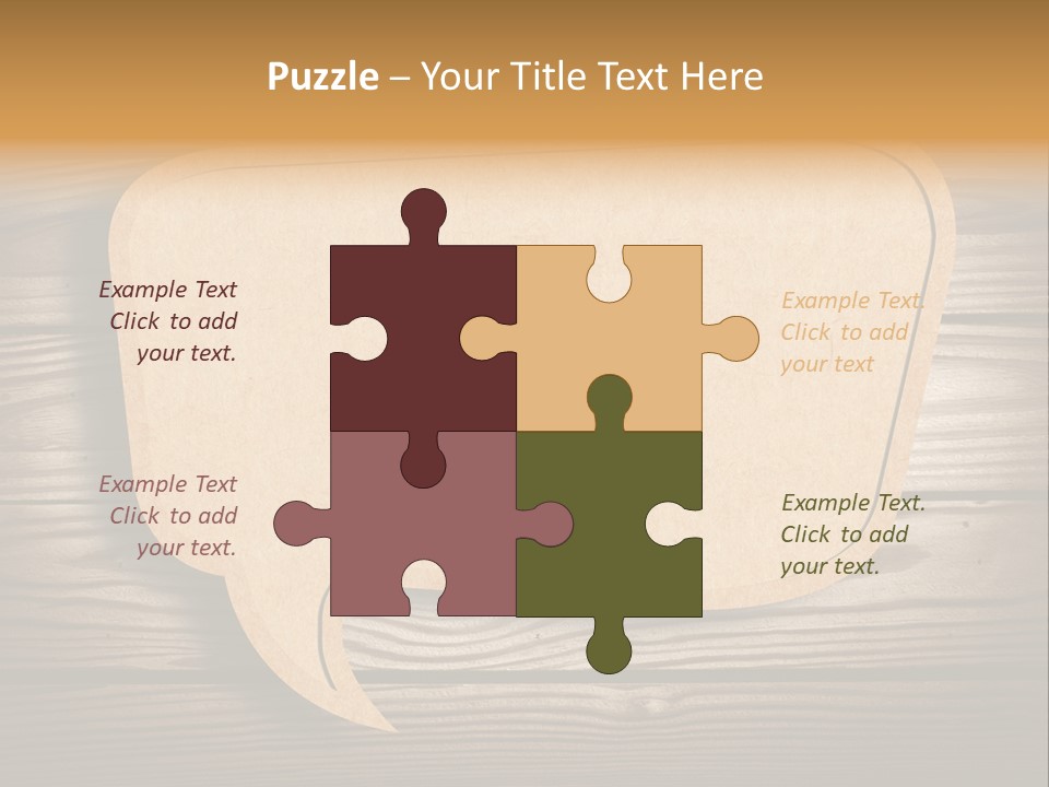 Curl Grungy Brown PowerPoint Template