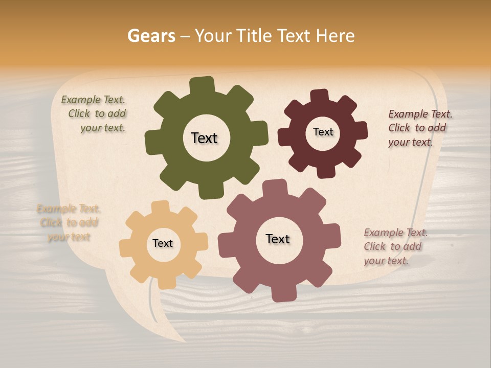 Curl Grungy Brown PowerPoint Template