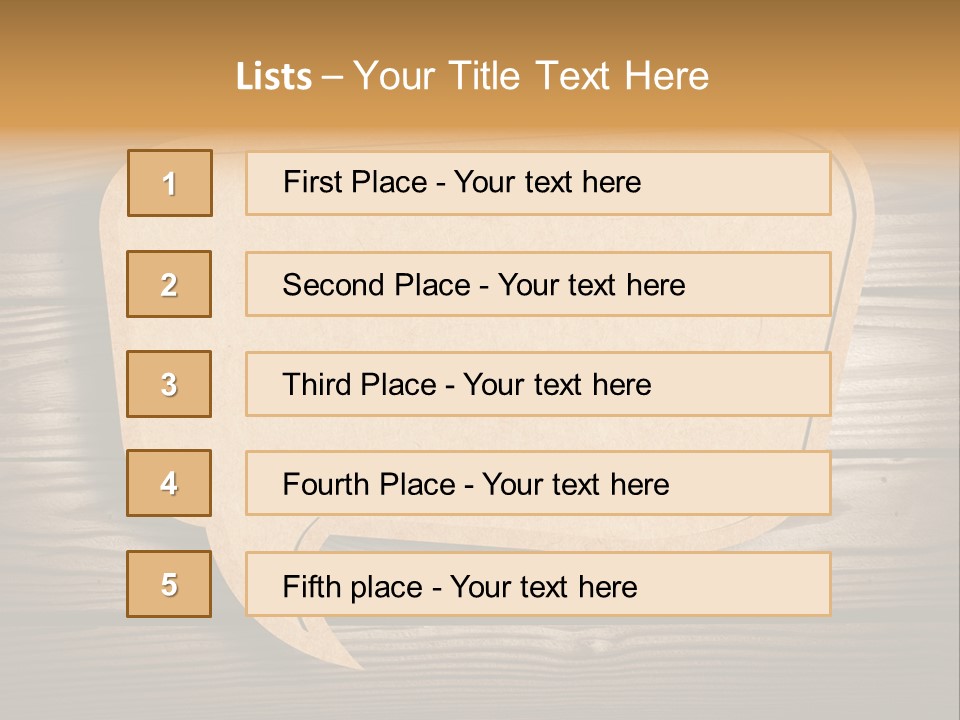 Curl Grungy Brown PowerPoint Template