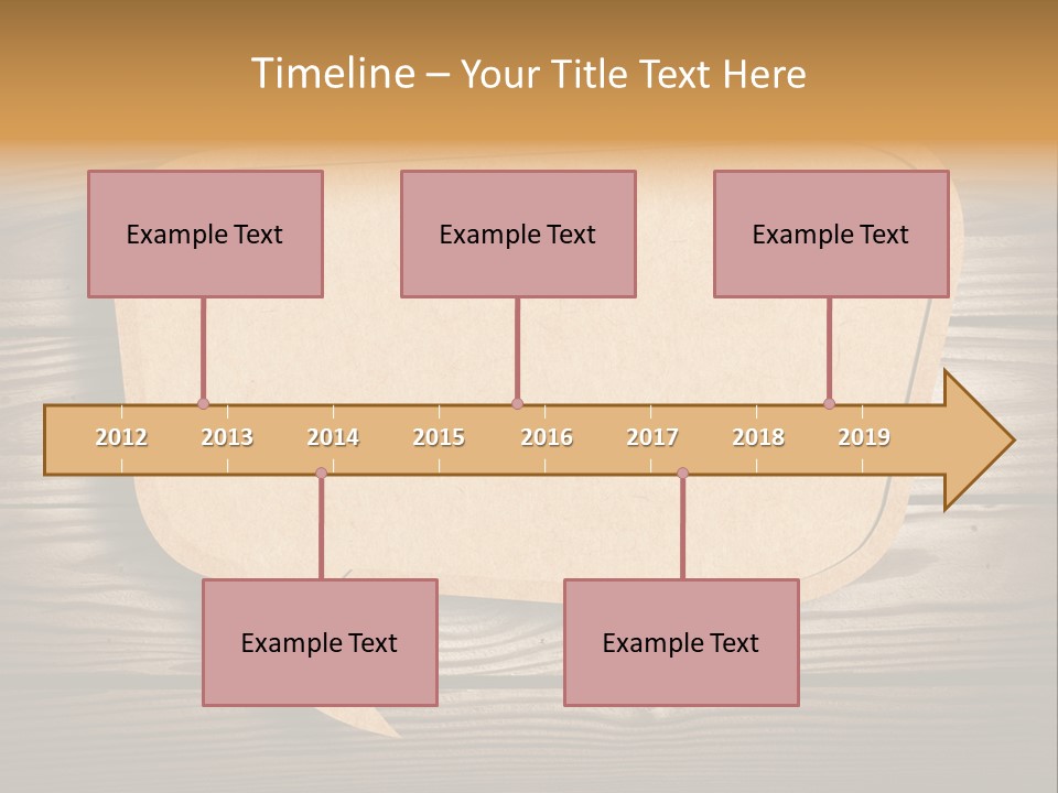 Curl Grungy Brown PowerPoint Template