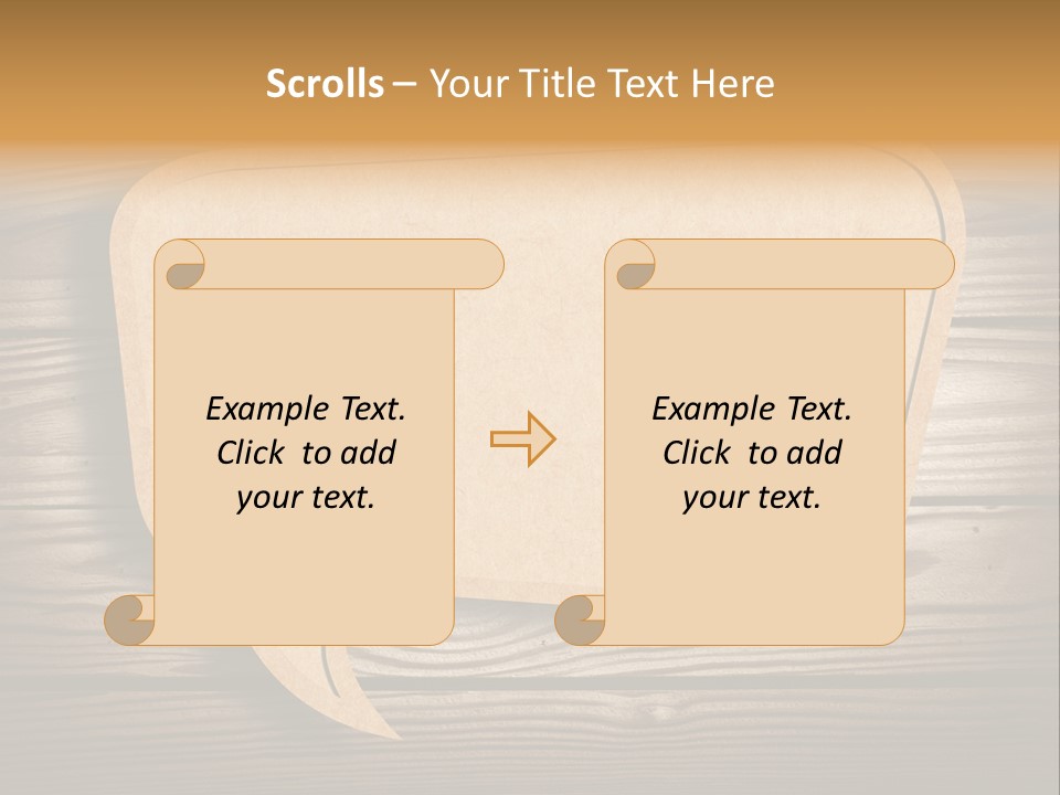 Curl Grungy Brown PowerPoint Template