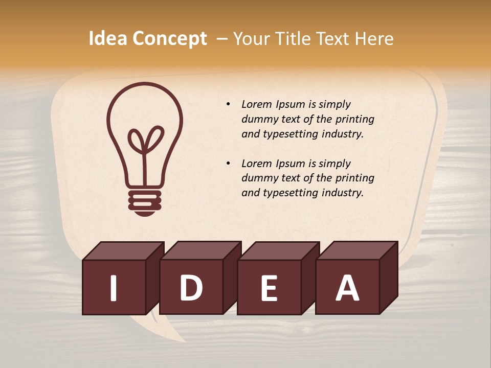 Curl Grungy Brown PowerPoint Template