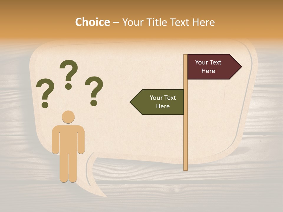 Curl Grungy Brown PowerPoint Template