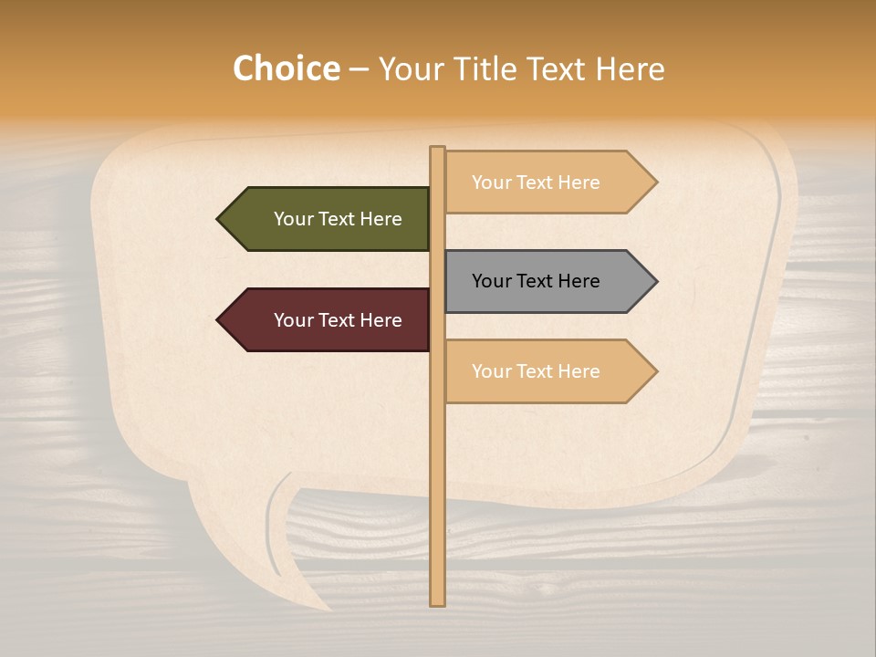 Curl Grungy Brown PowerPoint Template