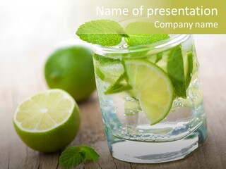 Green Soda Freshness PowerPoint Template