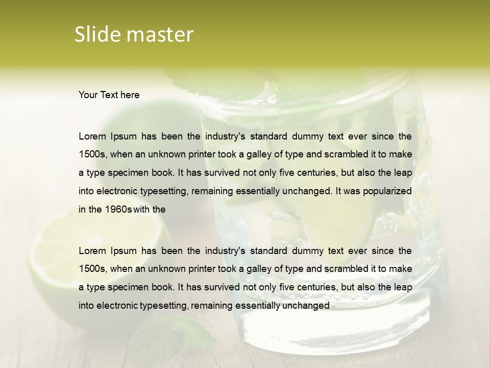 Green Soda Freshness PowerPoint Template