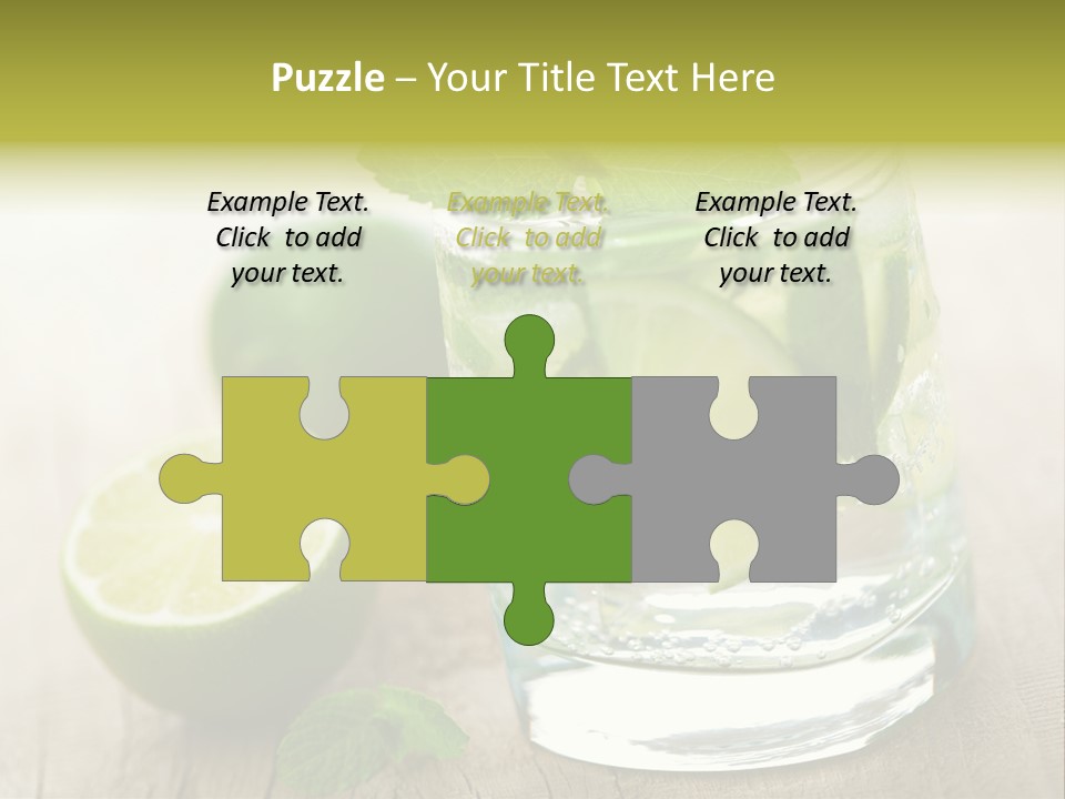 Green Soda Freshness PowerPoint Template