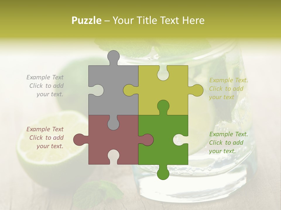 Green Soda Freshness PowerPoint Template