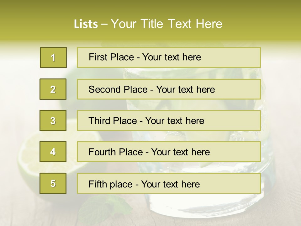 Green Soda Freshness PowerPoint Template