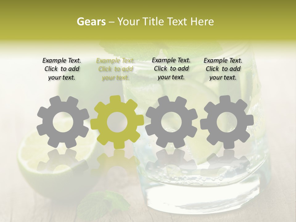 Green Soda Freshness PowerPoint Template