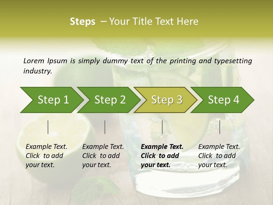 Green Soda Freshness PowerPoint Template