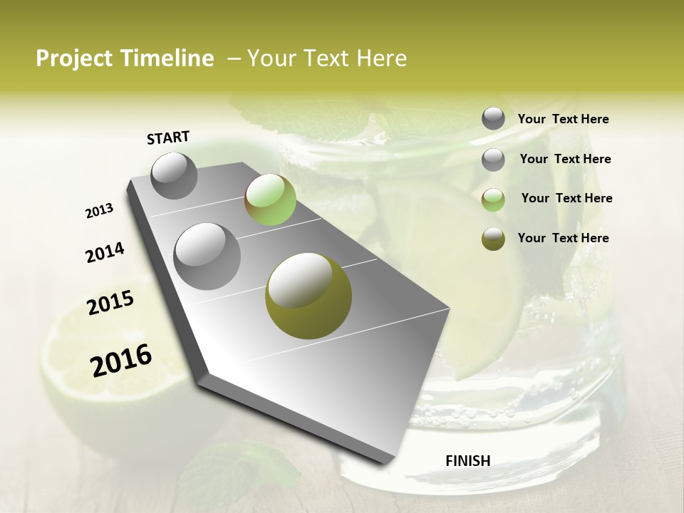 Green Soda Freshness PowerPoint Template