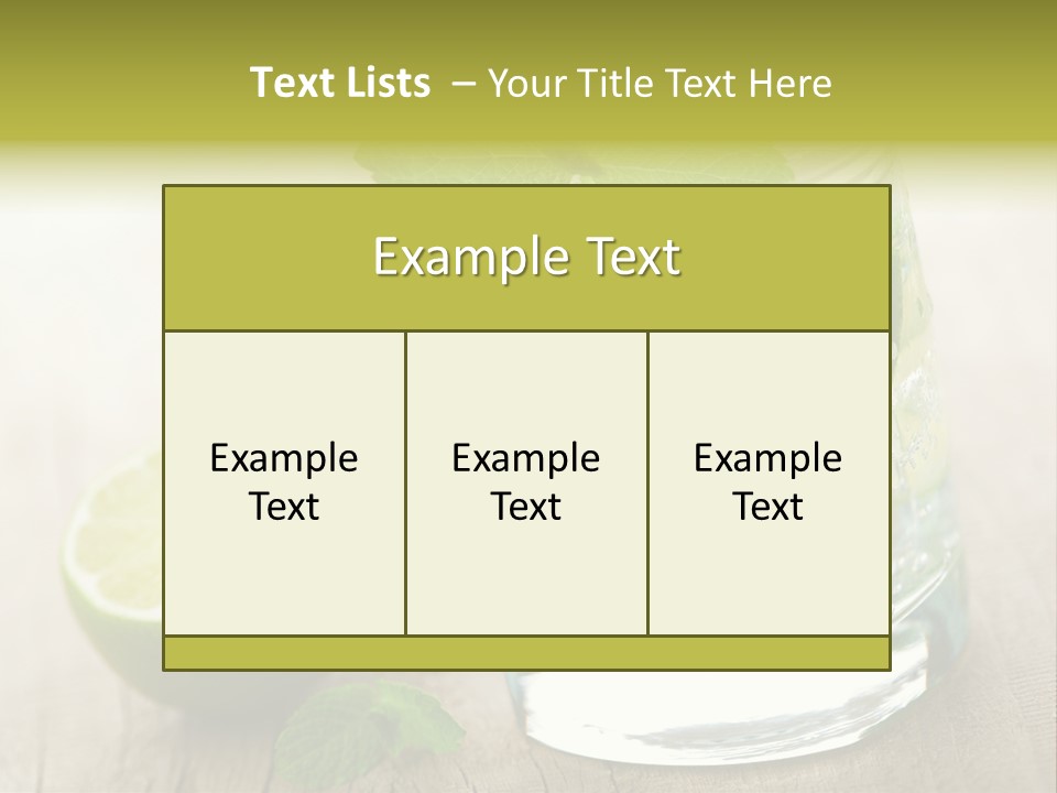 Green Soda Freshness PowerPoint Template