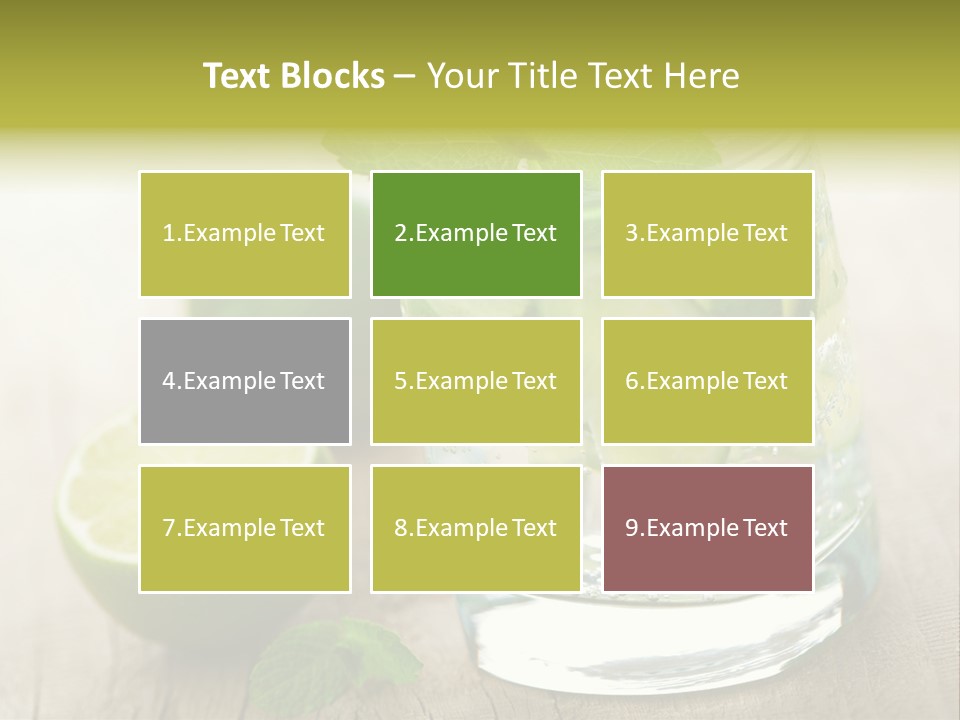 Green Soda Freshness PowerPoint Template